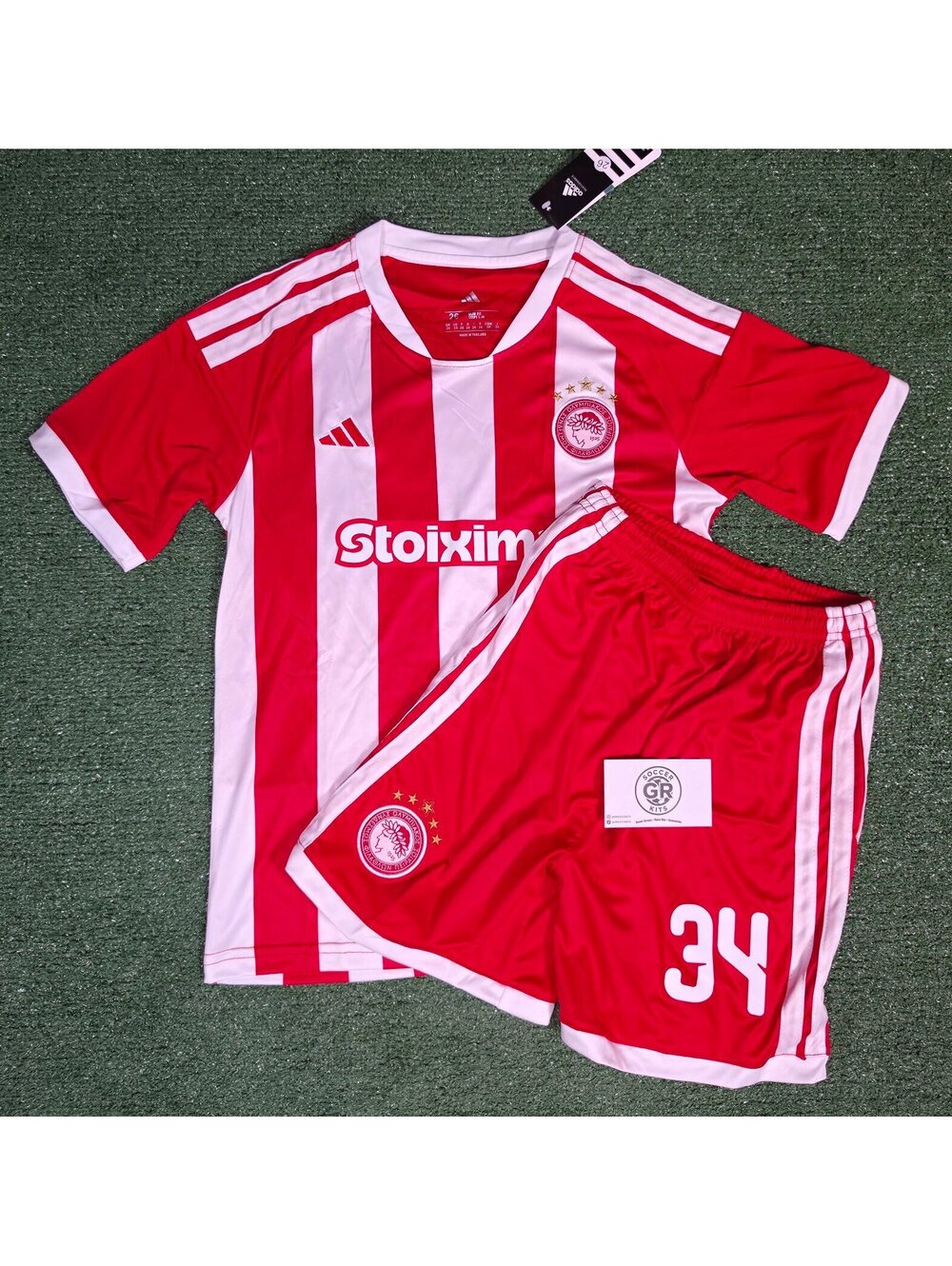 Olympiacos 2026/27 Home Jersey & Shorts Set – Kids Youth M (Size 26)